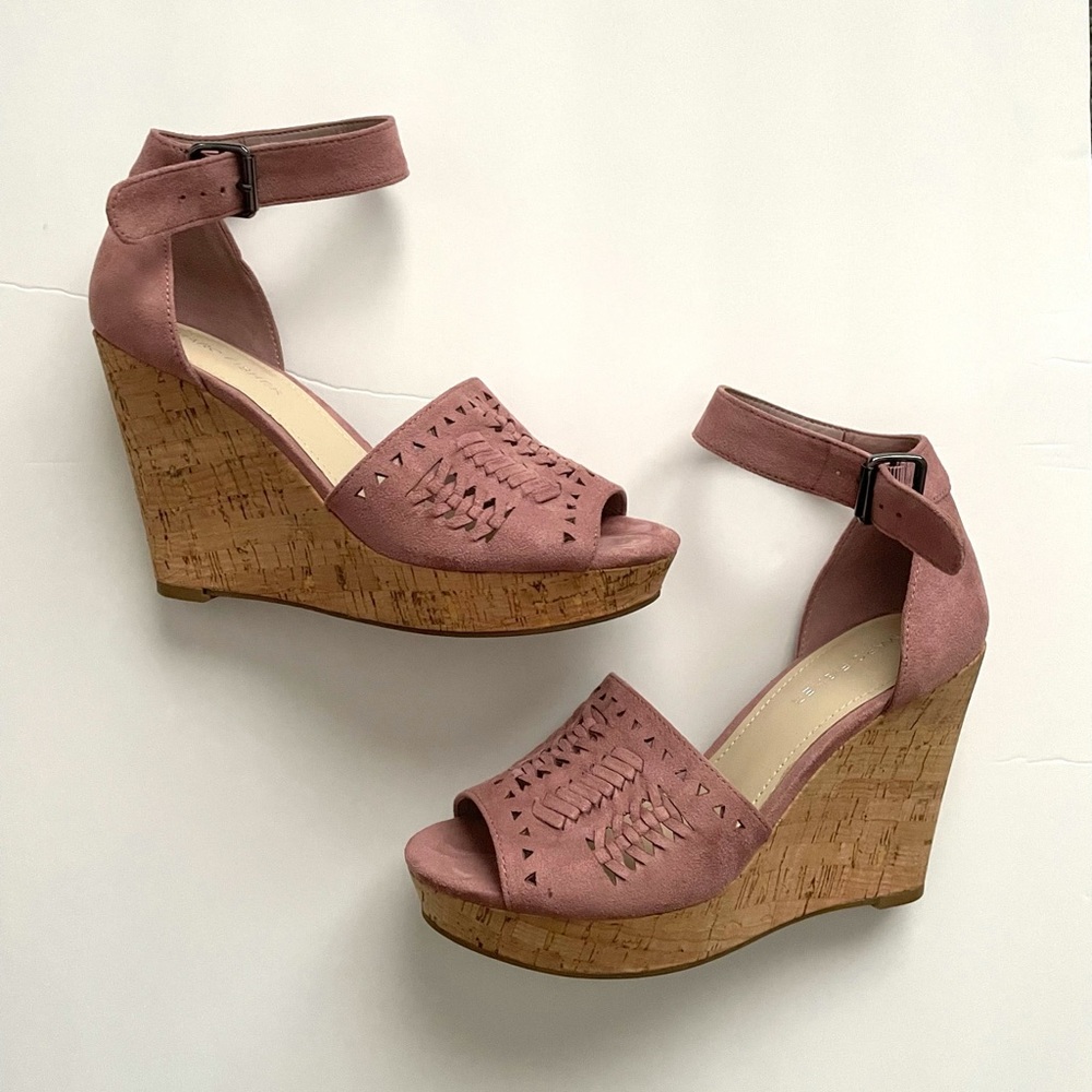 Marc Fisher suede wedge sandal